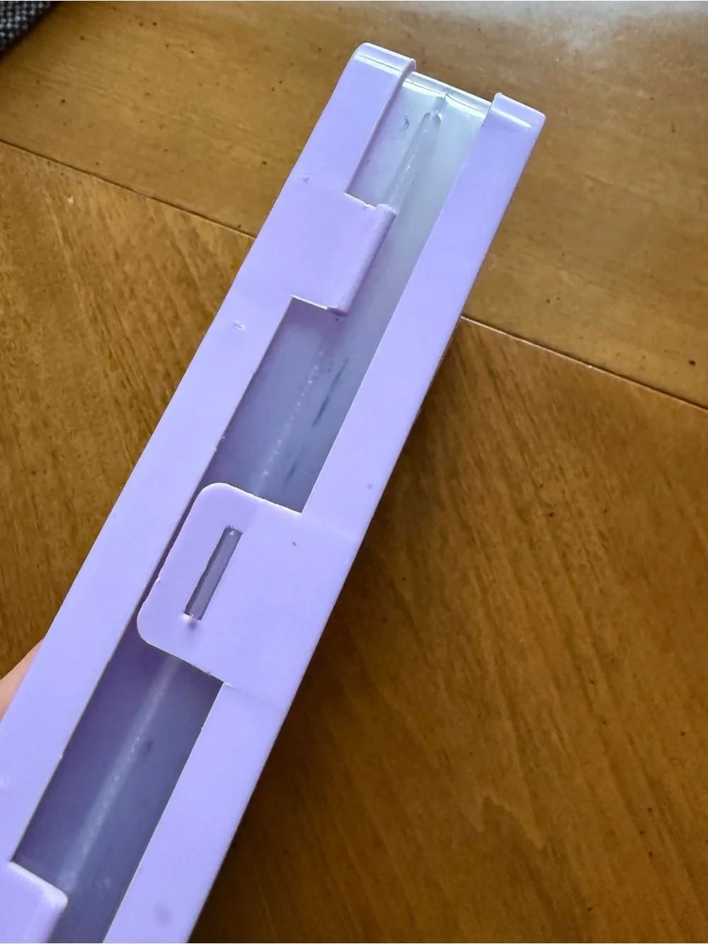 Jot Lavender faux Marble Travel Art pencil case double sided 8”